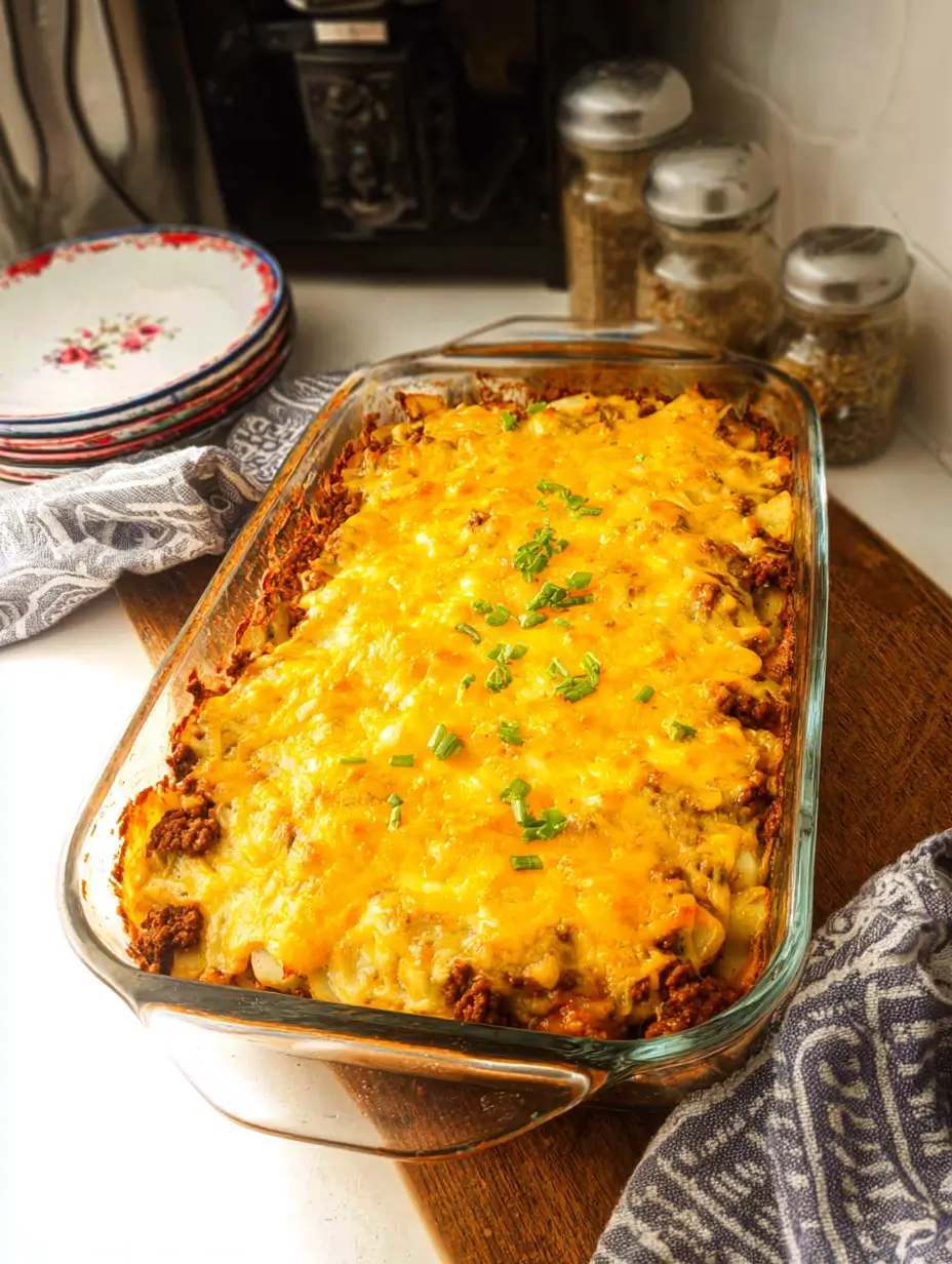 Ground Beef and Potato Casserole Recipe