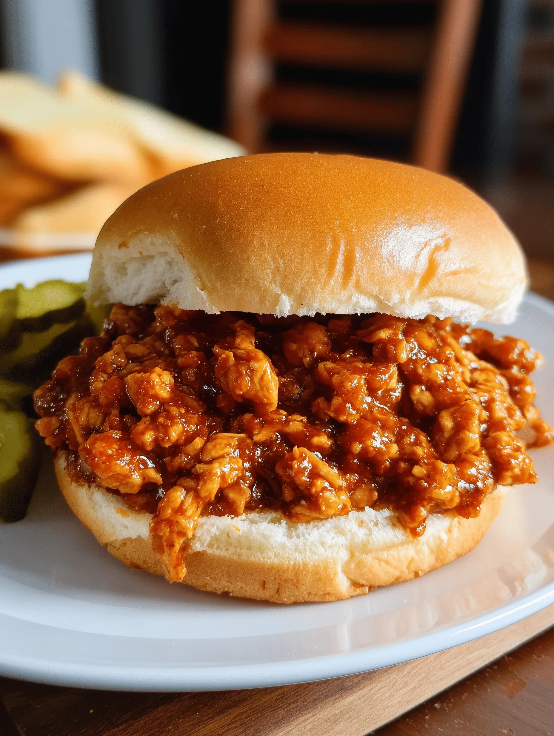 Delicious Cajun Chicken Sloppy Joes with ground chicken and bold seasonings