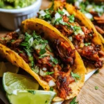This Easy Adobada Tacos Recipe features smoky, juicy chicken marinated in bold adobo spices