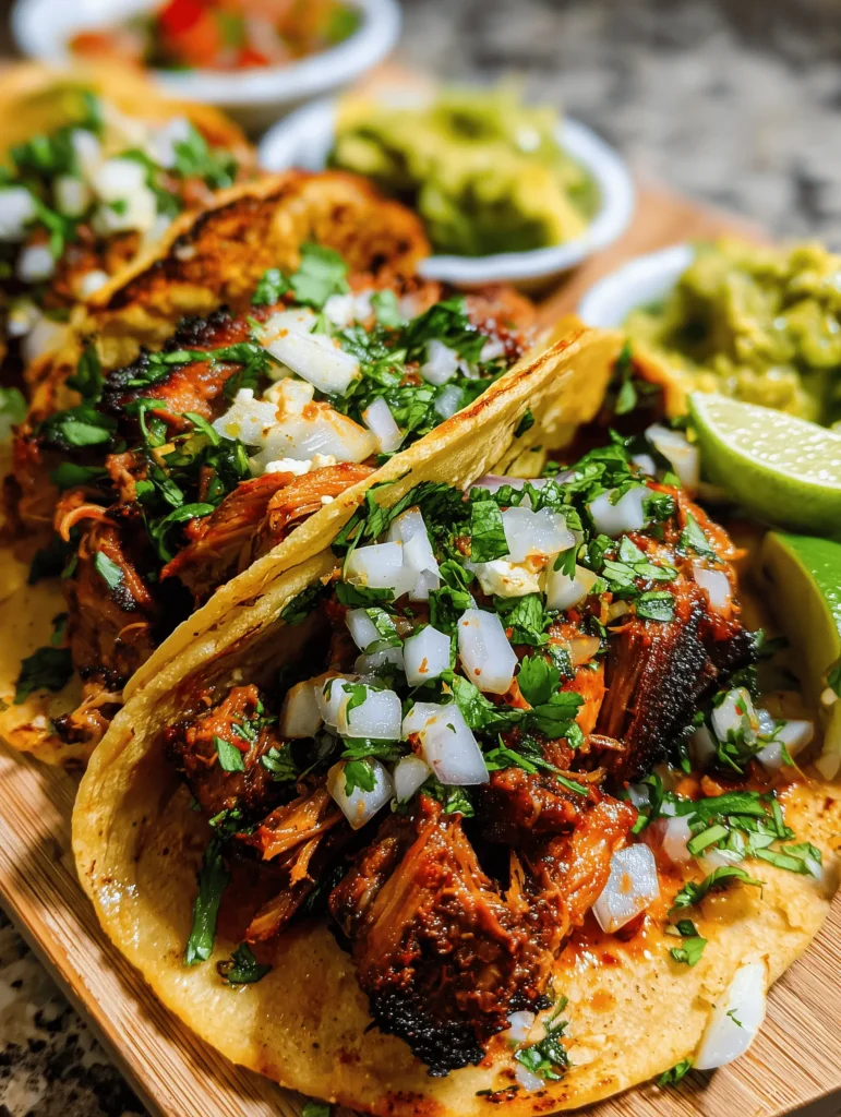This Easy Adobada Tacos Recipe features smoky, juicy chicken marinated in bold adobo spices