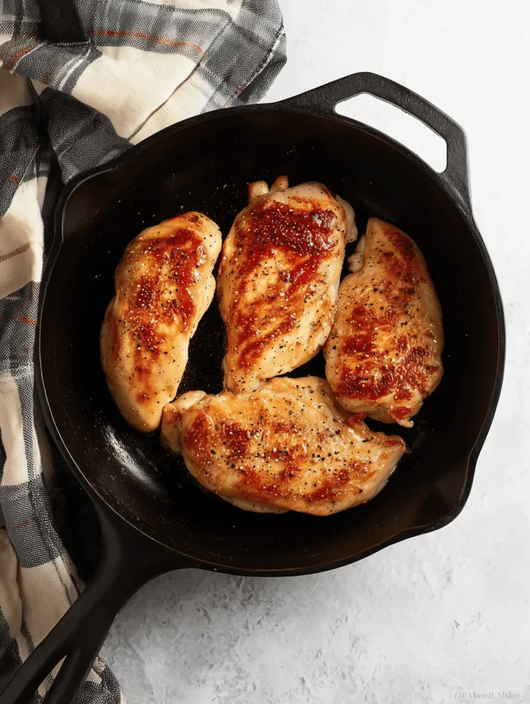Delicious Texas Roadhouse Butter Chicken Skillet with juicy chicken in garlic-honey butter sauce.