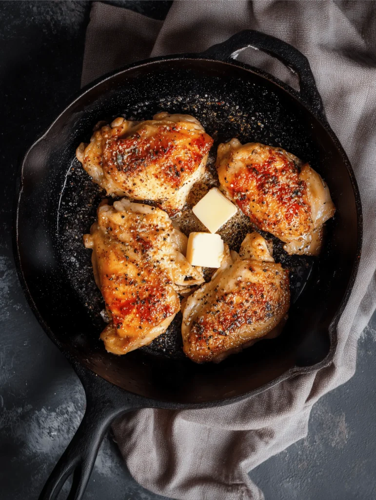 Delicious Texas Roadhouse Butter Chicken Skillet with juicy chicken in garlic-honey butter sauce.