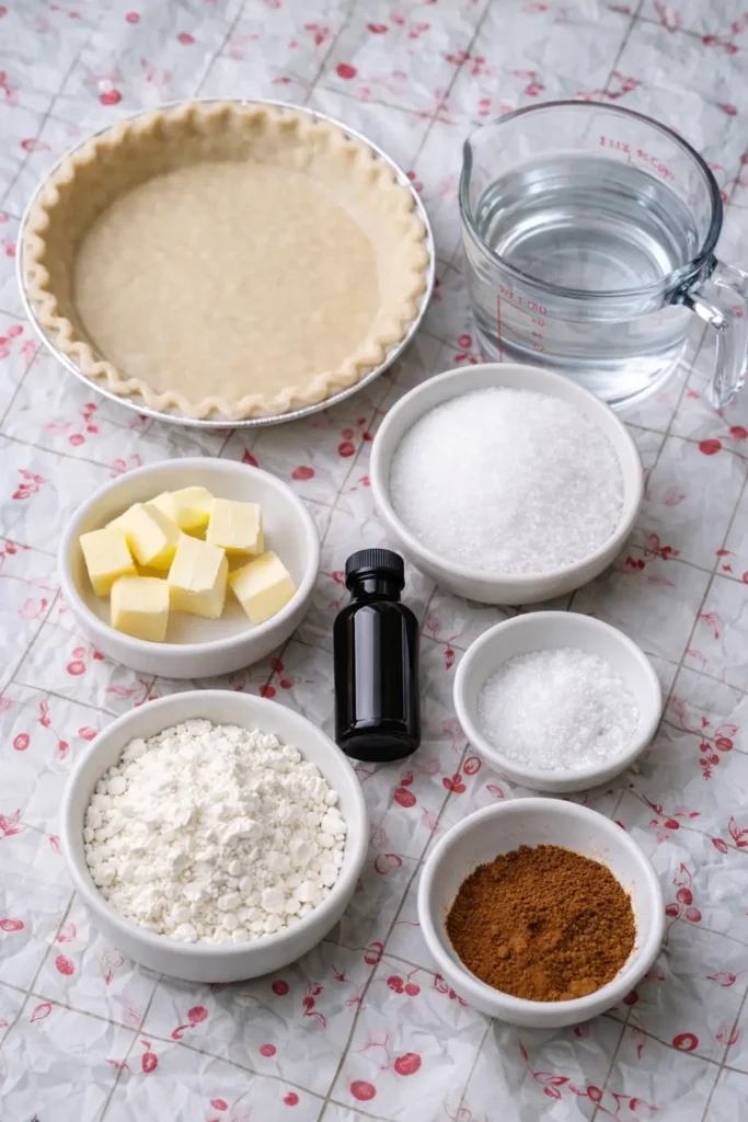 Delicious creamy water pie representing Great Depression era recipe.
