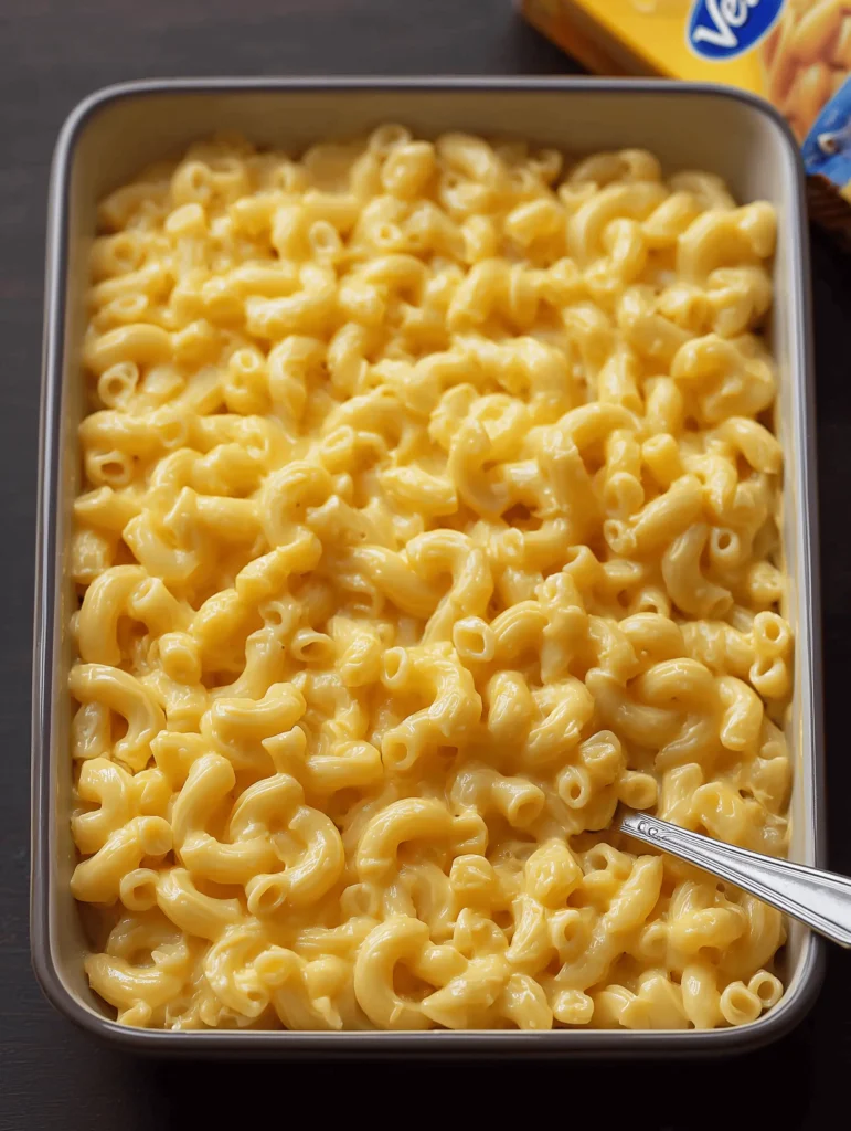 Homemade Velveeta Mac and Cheese baked with breadcrumbs and creamy cheese sauce.
