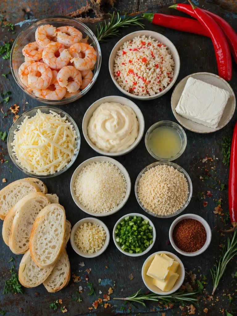 Creamy Seafood Dip with shrimp, crab, cheese, and veggies served with crackers