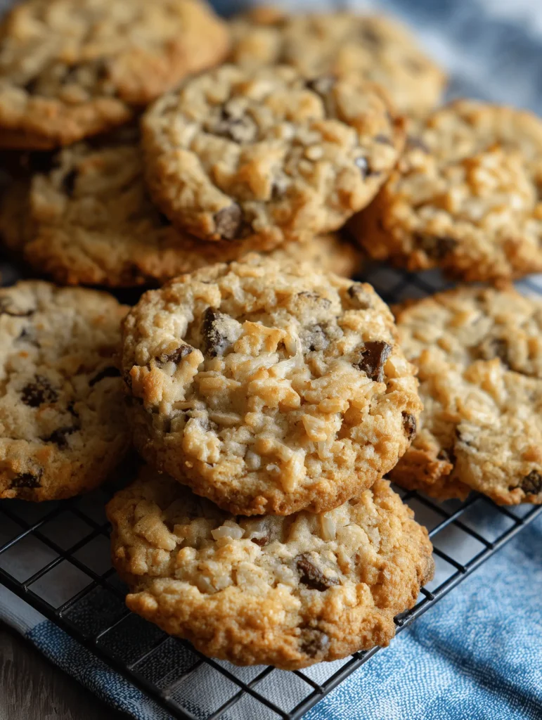 Rice Krispie Chocolate Chip Cookies with soft chewy centers, crispy edges, gooey chocolate chips, and a delicious crunchy texture in every bite.